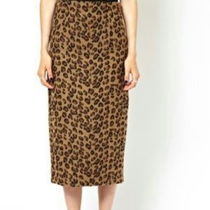 Asos Leopard Skirt - New w/o Tag Asos Leopard Skirt - New w/o Tag