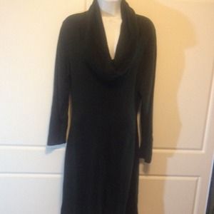 Connected Apparel Dresses & Skirts - Dark Green Cowl Neck Sweater Dress Connected Apparel Dresses & Skirts - Dark Green Cowl Neck Sweater Dress