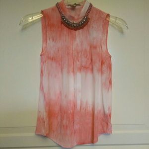 Tops - Red tie dye sleeveless tank Tops - Red tie dye sleeveless tank