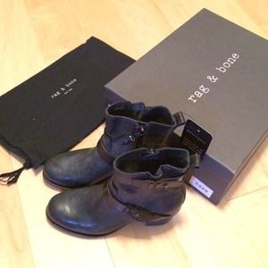 NWT Rag & Bone Harper black moto boots NWT Rag & Bone Harper black moto boots