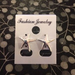 Jewelry - Silver Tone Starfish Earring Studs Jewelry - Silver Tone Starfish Earring Studs