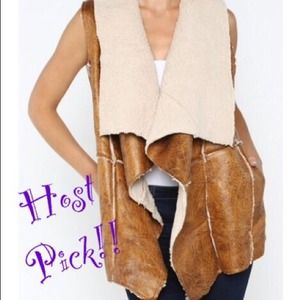 ✨SALE!!✨ HOST PICK!! Faux Lambskin Vest ✨SALE!!✨ HOST PICK!! Faux Lambskin Vest