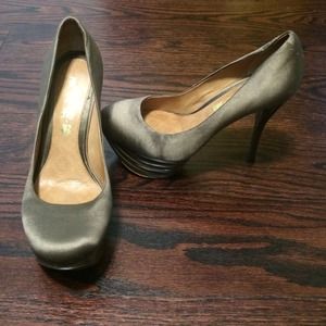 L.a.m.b. platform satin pumps L.a.m.b. platform satin pumps