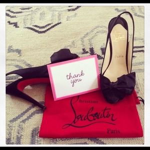 Christian Louboutin Shoes - Authentic Louboutin Bow Pumps Christian Louboutin Shoes - Authentic Louboutin Bow Pumps