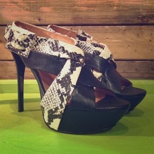 L.A.M.B. Snake skin heels L.A.M.B. Snake skin heels