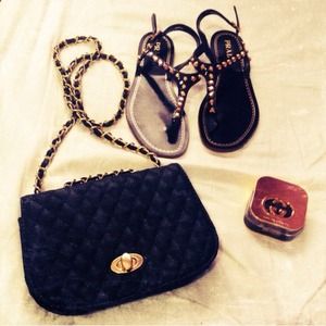 Classy Quilted Black Crossbody Bag Classy Quilted Black Crossbody Bag