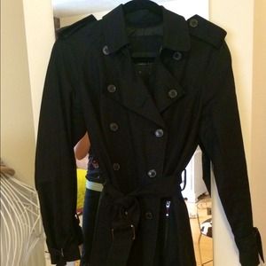 Zara Basics black trench coat Zara Basics black trench coat