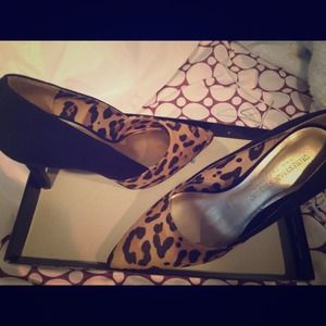 Christian Siriano Shoes - Leopard/Black heels Christian Siriano Shoes - Leopard/Black heels