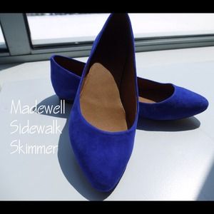 Madewell sidewalk skimmer blue suede Madewell sidewalk skimmer blue suede