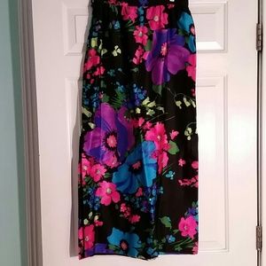 VINTAGE HIGH WAIST FLORAL PENCIL MAXI SKIRT VINTAGE HIGH WAIST FLORAL PENCIL MAXI SKIRT