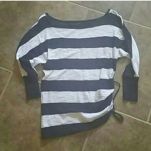 NAVY BLUE & WHITE BOAT NECK EXPRESS SWEATER NAVY BLUE & WHITE BOAT NECK EXPRESS SWEATER