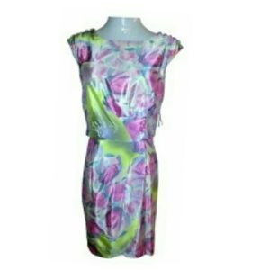 Jessica Simpson Dresses & Skirts - NWT Floral Satin Button Sleeve Wrap Front dress Jessica Simpson Dresses & Skirts - NWT Floral Satin Button Sleeve Wrap Front dress