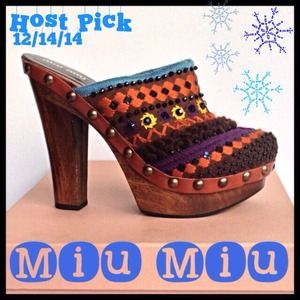 HP 12/14/14 ❄️MIU MIU by PRADA❄️ Warm Winter Clogs HP 12/14/14 ❄️MIU MIU by PRADA❄️ Warm Winter Clogs