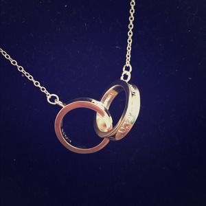 Tiffany and Co. double ring necklace Tiffany and Co. double ring necklace