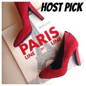 ο REBECCA MINKOFF RED SUEDE pumps ο REBECCA MINKOFF RED SUEDE pumps