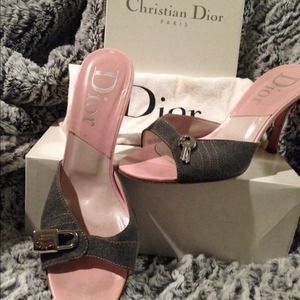 100% AUTHENTIC Christian Dior padlock mules 39.5 100% AUTHENTIC Christian Dior padlock mules 39.5