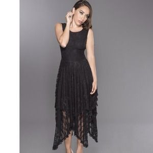οHOST PICKο Long Black Lace Dress οHOST PICKο Long Black Lace Dress