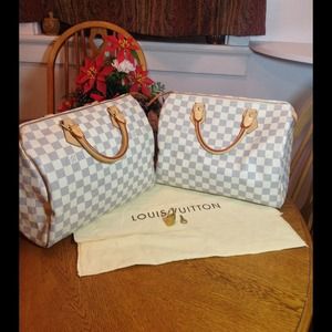 Authentic Louis Vuitton speedy 30 Damier Azur Authentic Louis Vuitton speedy 30 Damier Azur