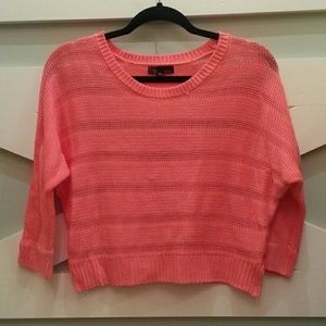 Pink Cropped Sweater Small Pink Cropped Sweater Small