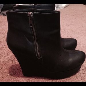 black ankle zip up booties black ankle zip up booties