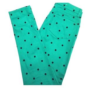 C Wonder Kelly Green Polka Dot Jeans C Wonder Kelly Green Polka Dot Jeans
