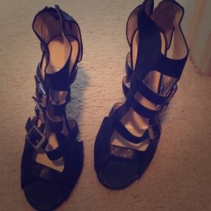Jimmy choo black strappy stilettos Jimmy choo black strappy stilettos