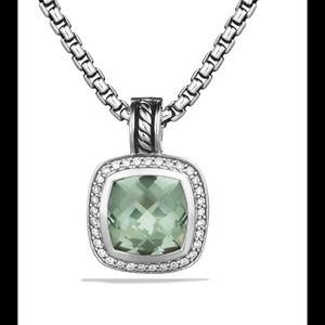 Albion Pendant with Prasiolite and Diamonds Albion Pendant with Prasiolite and Diamonds