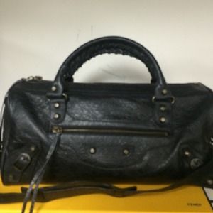 Balenciaga city twiggy bag black arena leather Balenciaga city twiggy bag black arena leather