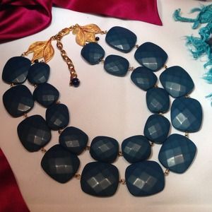 ๏HP๏David Aubrey Teal Statement Necklace ๏HP๏David Aubrey Teal Statement Necklace