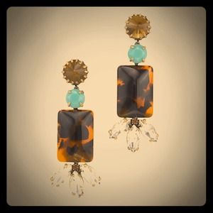 J. Crew Crystal Color Stone Earrings J. Crew Crystal Color Stone Earrings