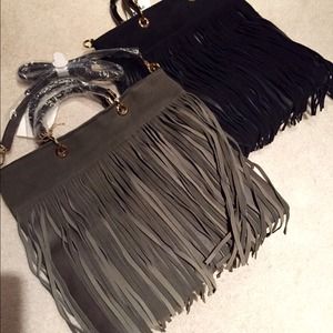 COS Handbags - Large Square Shape Bag w/Fringes. COS Handbags - Large Square Shape Bag w/Fringes.