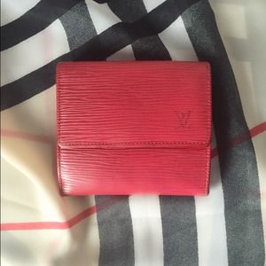 Louis Vuitton Epi Red Wallet Louis Vuitton Epi Red Wallet