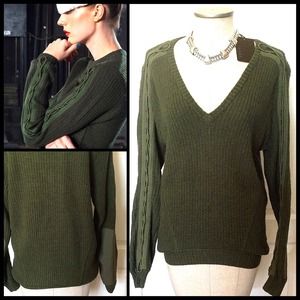 L.A.M.B. Military Style V-Neck Wool Blend. NWT L.A.M.B. Military Style V-Neck Wool Blend. NWT