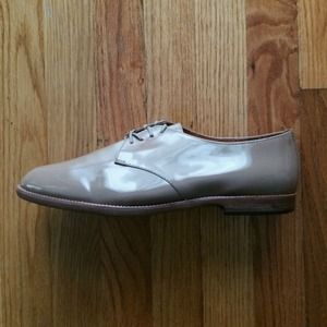 Madewell Patent Oxford in Kraft Brown Madewell Patent Oxford in Kraft Brown