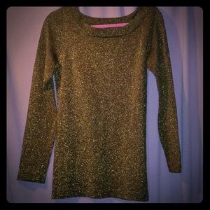 89th & Madison Tops - BRONZE SHIMMER GLITTER TOP - SIZE MEDIUM..NEW!! 89th & Madison Tops - BRONZE SHIMMER GLITTER TOP - SIZE MEDIUM..NEW!!