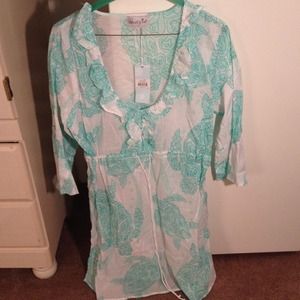 BNWT mud pie turtle cover up dress BNWT mud pie turtle cover up dress