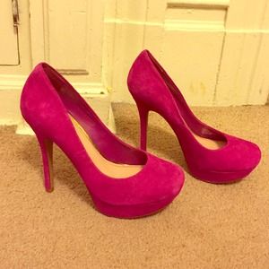 Jessica Simpson dark pink suede pumps Jessica Simpson dark pink suede pumps