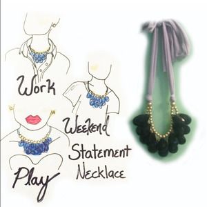Cute purple gold bead statement necklace Cute purple gold bead statement necklace
