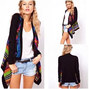 Gorgeous Aztec/Tribal Open Waterfall Cardigan Gorgeous Aztec/Tribal Open Waterfall Cardigan