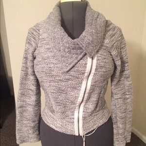 Anthropologie Dolan Knit Grey Motorcycle Jacket Anthropologie Dolan Knit Grey Motorcycle Jacket