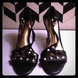 ANTONIO MELANI Shoes - Antonio Melani black spiked studded sandal heels ANTONIO MELANI Shoes - Antonio Melani black spiked studded sandal heels