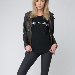brandy melville stay weird long sleeve top brandy melville stay weird long sleeve top