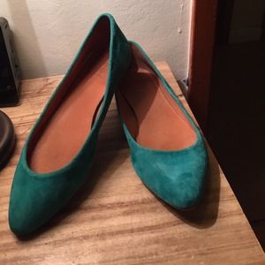 Madewell Emerald green skimmers Madewell Emerald green skimmers