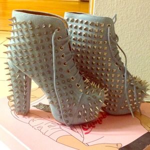Jeffrey Campbell Shoes - Jeffrey Campbell Studded Denim Litas Jeffrey Campbell Shoes - Jeffrey Campbell Studded Denim Litas