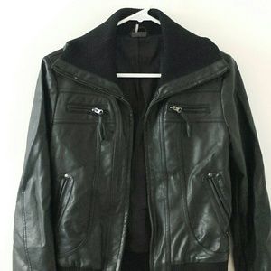 UO - Faux Black Leather Biker Jacket UO - Faux Black Leather Biker Jacket