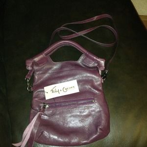 Foley & Corinna city mini tote in plum/wine Foley & Corinna city mini tote in plum/wine