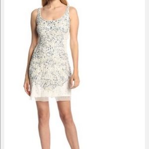 Adrianna Pappell White sequin Dress Adrianna Pappell White sequin Dress