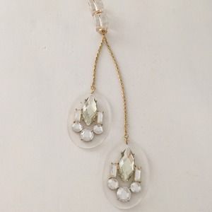 Acrylic and rhinestone gold necklace Acrylic and rhinestone gold necklace