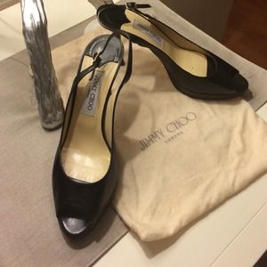 Jimmy Choo authentic black leather 39.5 Jimmy Choo authentic black leather 39.5