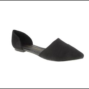 Chinese Laundry Shoes - Black Suede D'orsay Flats Chinese Laundry Shoes - Black Suede D'orsay Flats